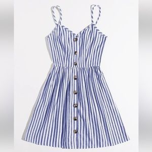 SHEIN Striped Button Down Dress NWT